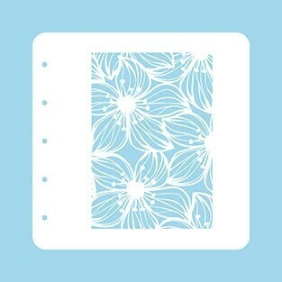 Nellie Snellen - A6 Stencil - FLOWER 2