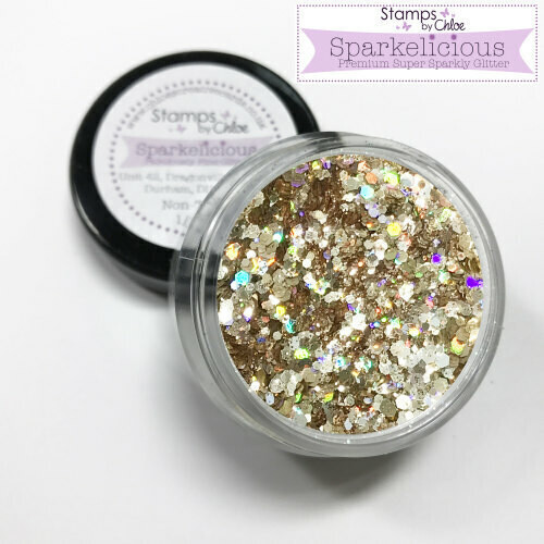 Stamps by Chloe - Sparkelicious Glitter SALTED CARAMEL (1/2oz Jar)