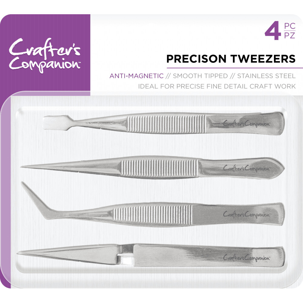 Crafter&#39;s Companion PRECISION TWEEZERS 4 pc