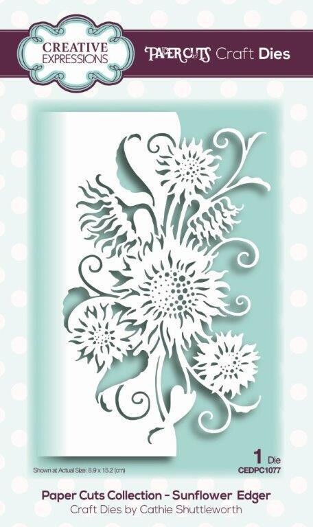 Creative Expressions Paper Cuts Edger Dies - SUNFLOWER