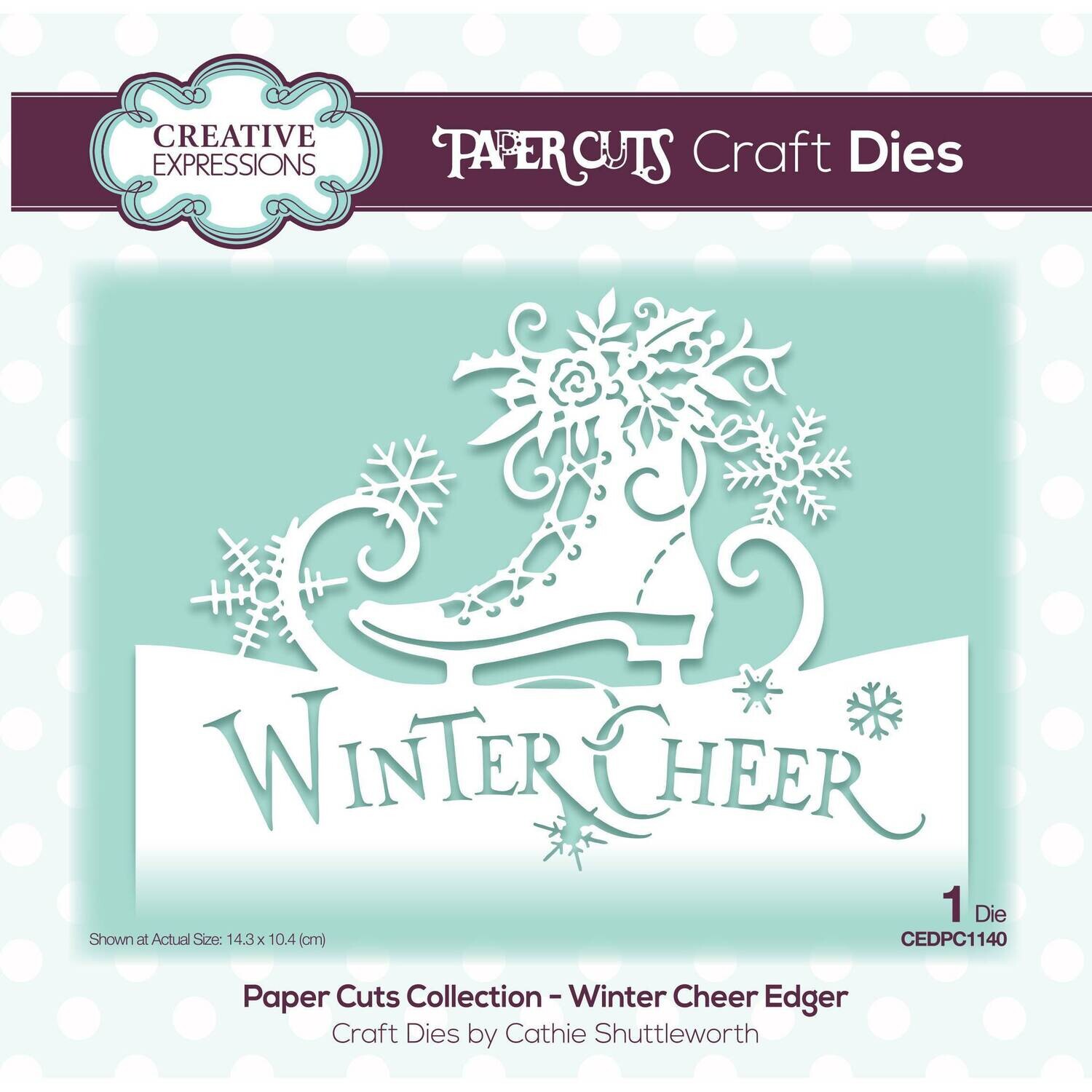 Creative Expressions Paper Cuts Edger Dies WINTER CHEER