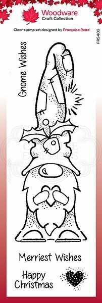 Woodware Clear Magic Stamp set - GNOME WISHESby Francoise Read