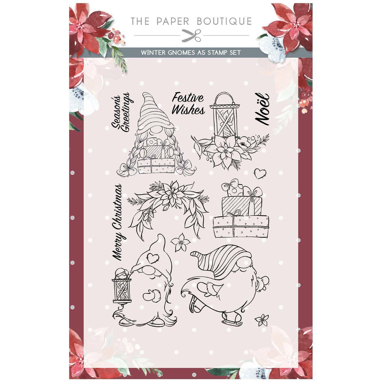 WINTER GNOMES by The Paper Boutique - A5 Acrylic Stamp Set