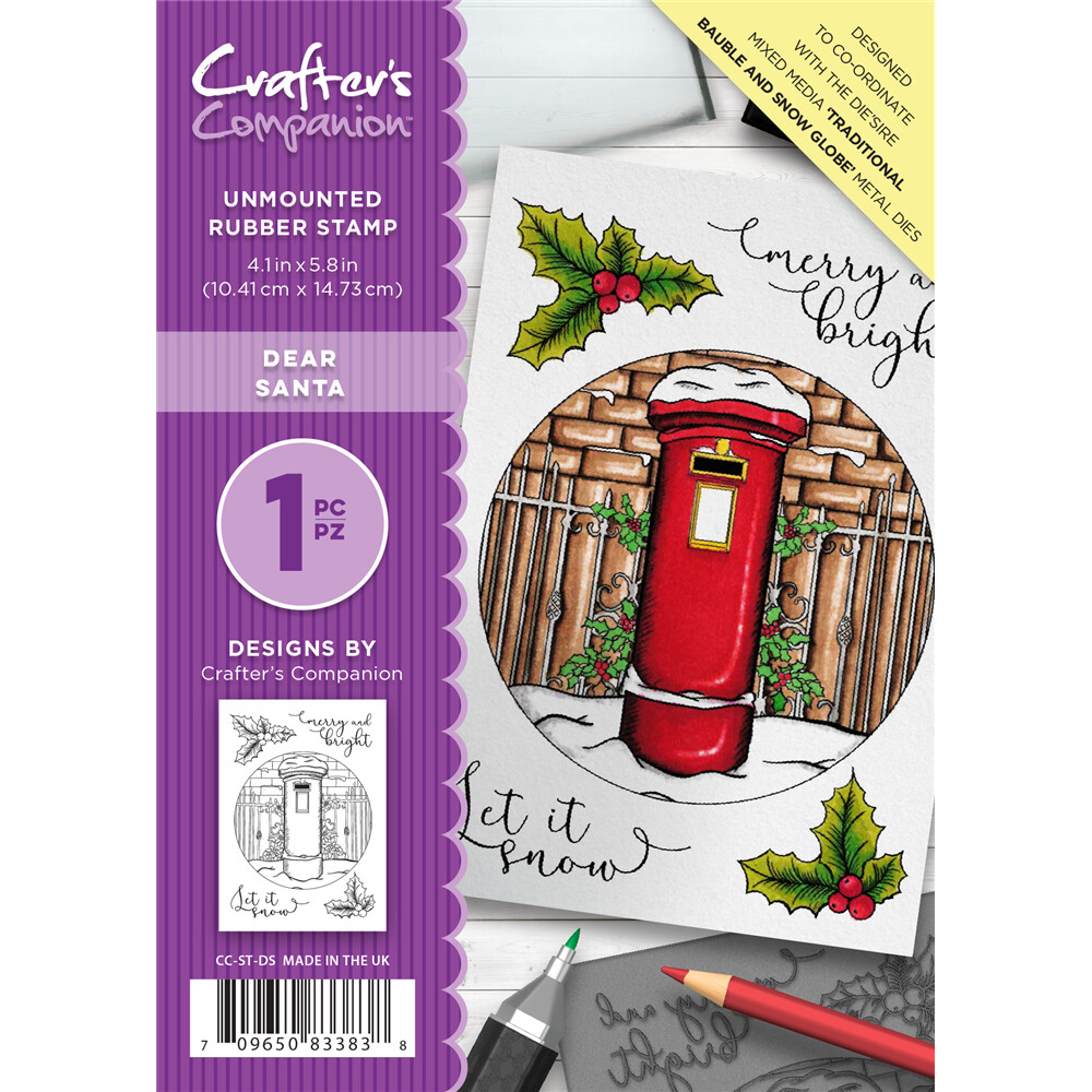 Festive A6 Stamp Set by Crafter&#39;s Companion - DEAR SANTA  **HALF PRICE**