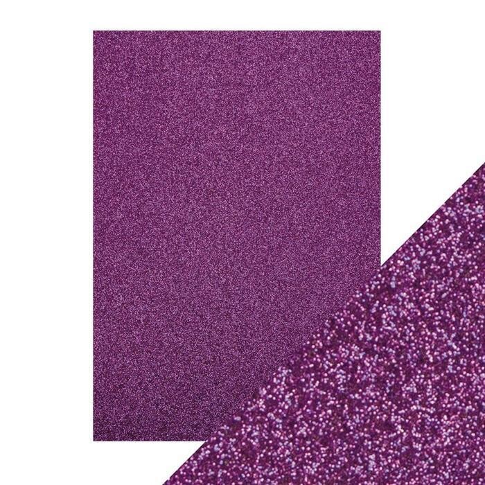 Craft Perfect Glitter Card - NEBULA PURPLE 9946e
