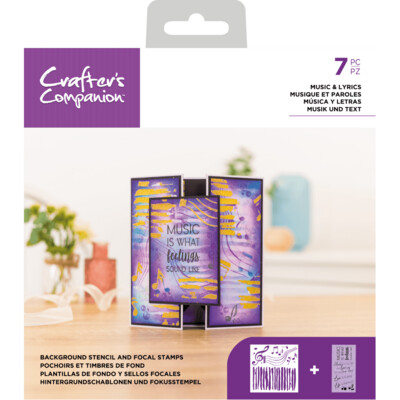 Crafter&#39;s Companion Stamp &amp; Stencil sets - MUSIC &amp; LYRICS