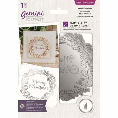 Crafter&#39;s Companion - Gemini Create A Card Foil Stamp Dies MERRY CHRISTMAS
