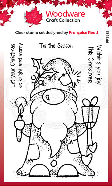 Woodware Clear Magic Stamp set - SEASONAL GNOME by Francoise Read