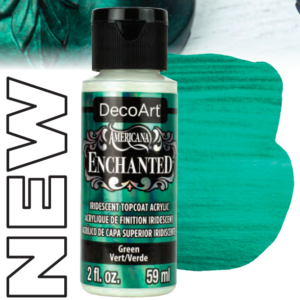 DecoArt Enchanted Acrylic Paints 2 oz - GREEN