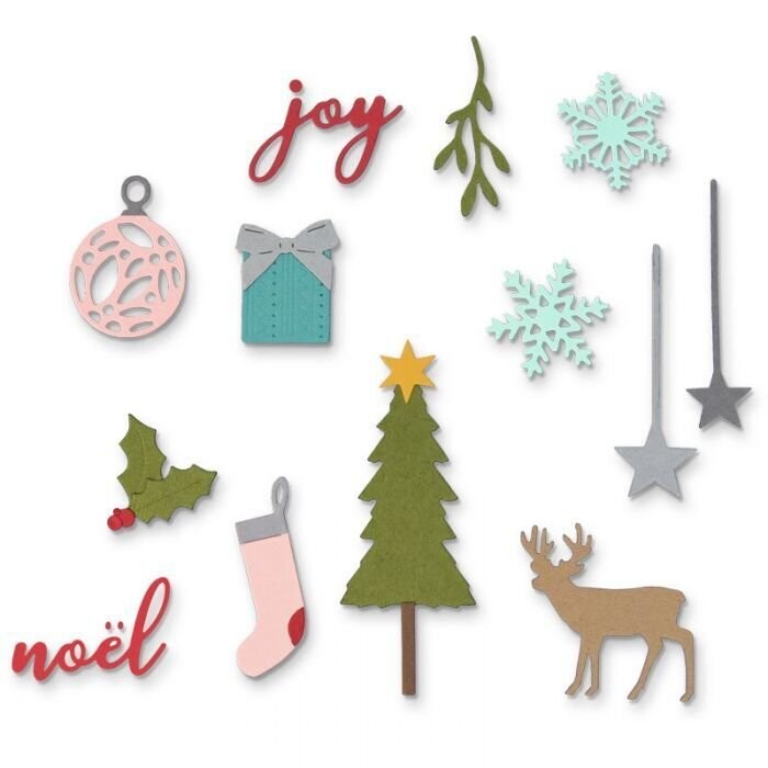 Sizzix Thinlits Die - 662581 FESTIVE Set (16 x dies)