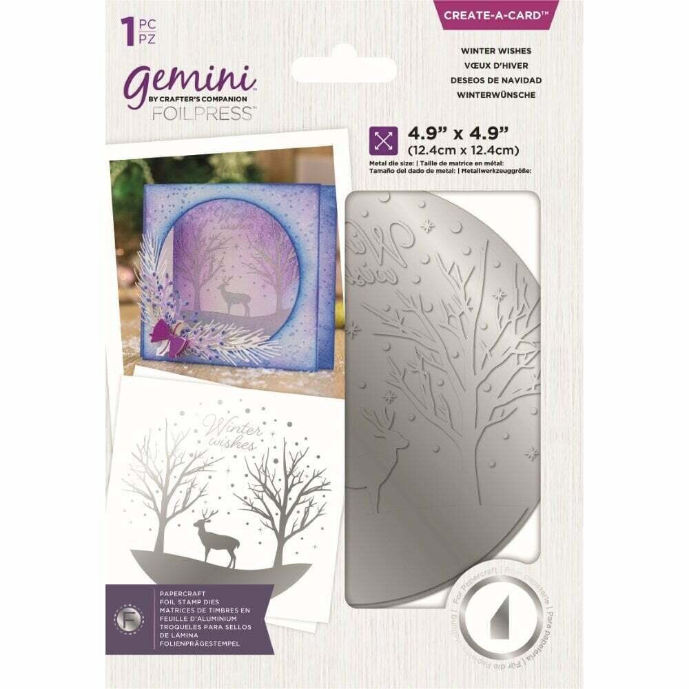 Crafter&#39;s Companion - Gemini Create A Card Foil Stamp Dies WINTERS WISHES