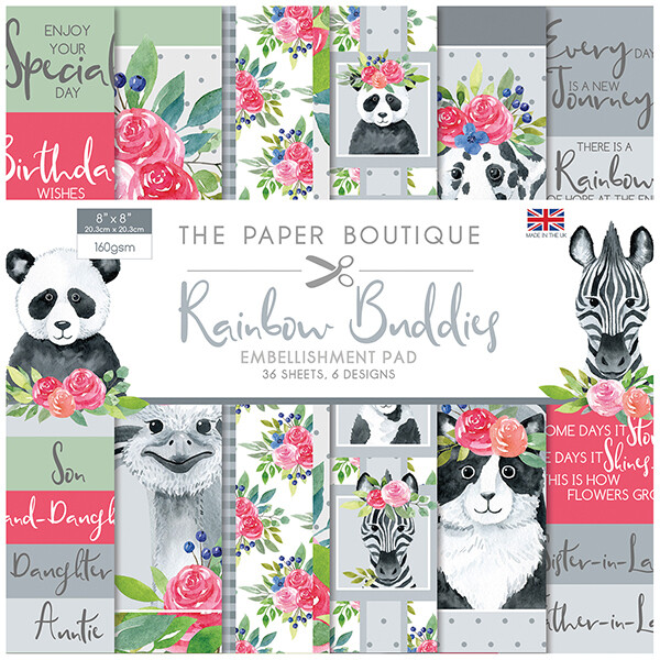 RAINBOW BUDDIES by The Paper Boutique - Embellishment Pad