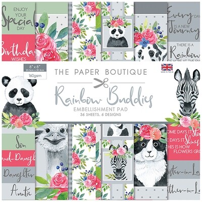 RAINBOW BUDDIES by The Paper Boutique - Embellishment Pad
