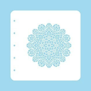 Nellie Snellen - A6 Stencil - MANDALA