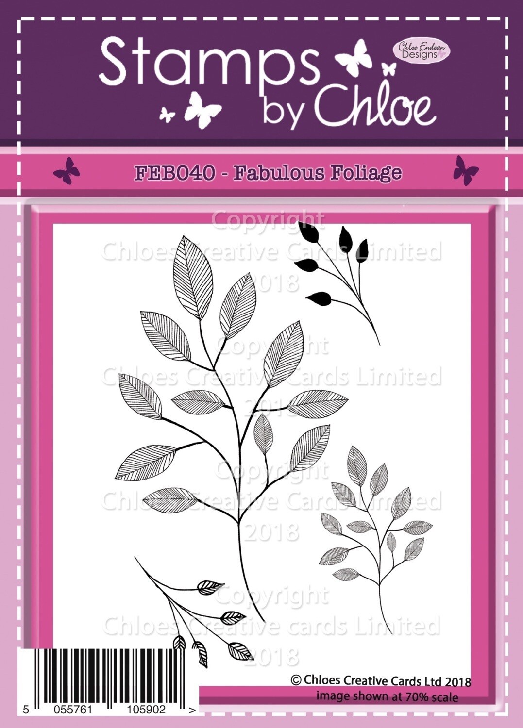 Stamps by Chloe FEB040 Fabulous Foliage