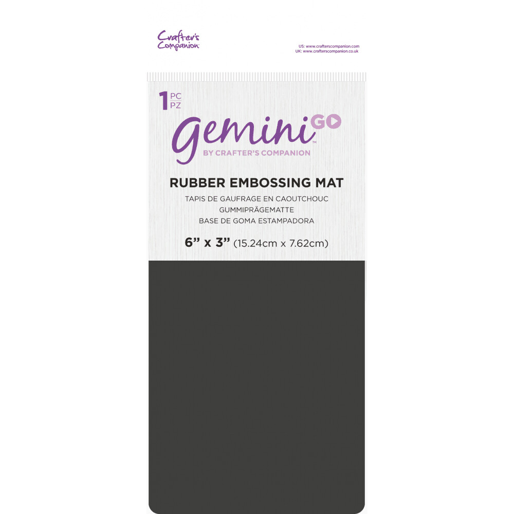 The Gemini GO RUBBER EMBOSSING MAT by Crafter&#39;s Companion **Pre-Order**