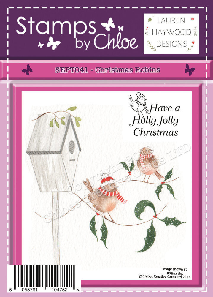 Stamps by Chloe - SEPT041 CHRISTMAS ROBINS
