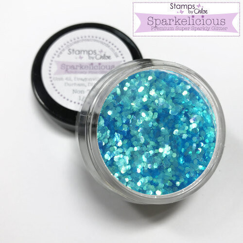 Stamps by Chloe - Sparkelicious Glitter PACIFIC WAVE (1/2oz Jar)