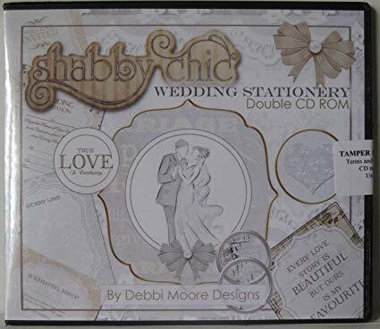 Debbie Moore Double CD - Shabby Chic WEDDING STATIONARY **LESS THAN HALF PRICE**