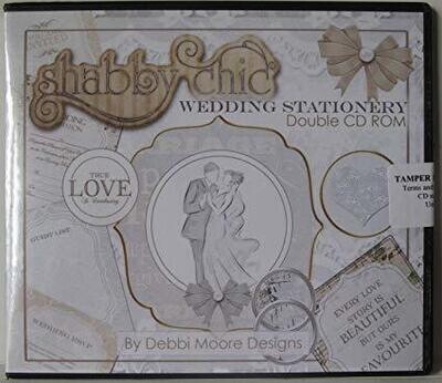 Debbie Moore Double CD - Shabby Chic WEDDING STATIONARY **LESS THAN HALF PRICE**