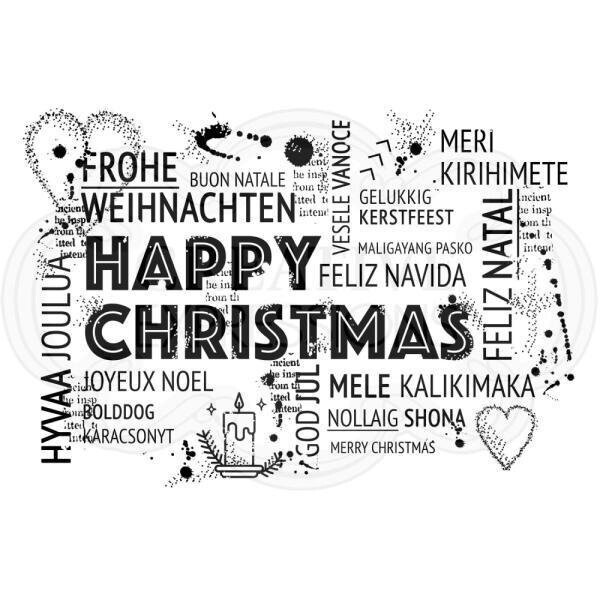 Woodware Crafts Acrylic Stamp Set - SHARING CHRISTMAS