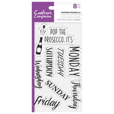 Crafter&#39;s Companion Stamps - POPPING PROSECCO