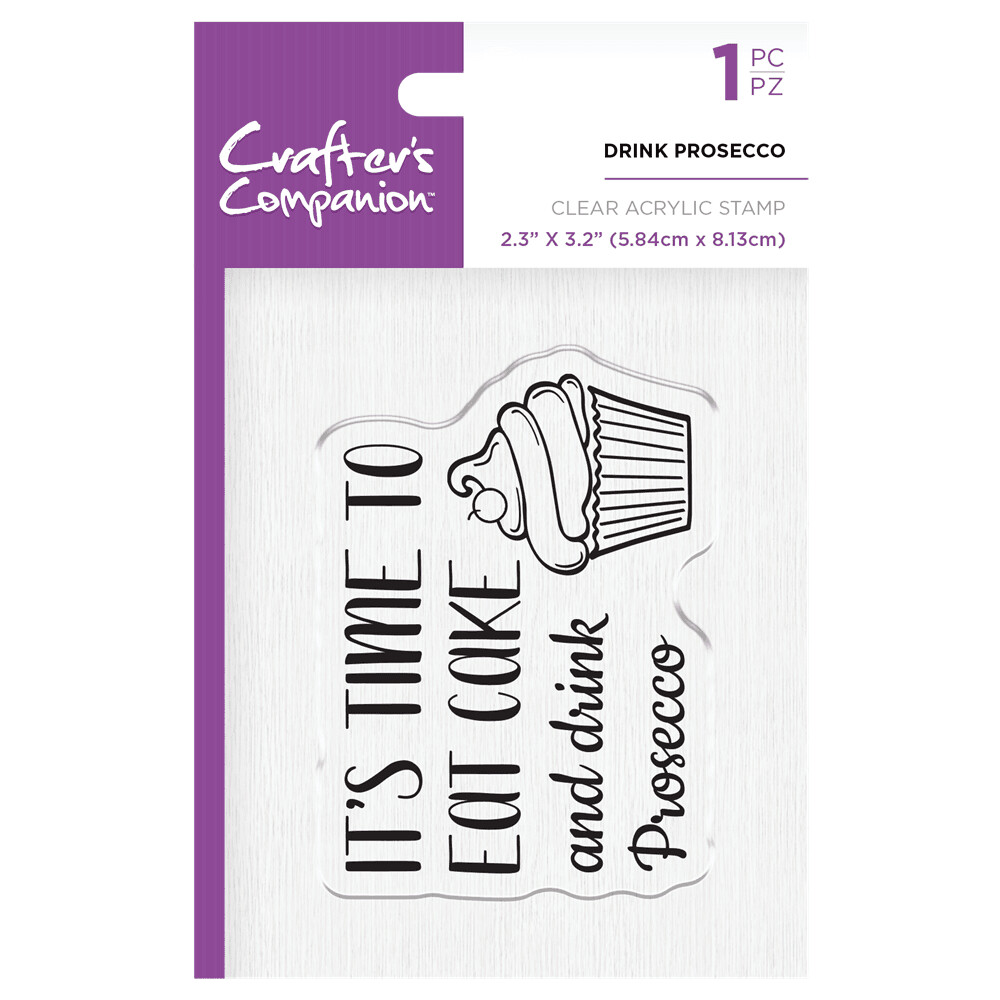 Crafter&#39;s Companion Stamps - DRINK PROSECCO