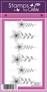 Stamps by Chloe FEB043 Fabulous Flower Border