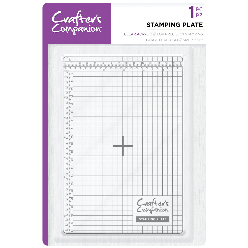 Crafter&#39;s Companion STAMPING PLATE 9&quot; x 6&quot;