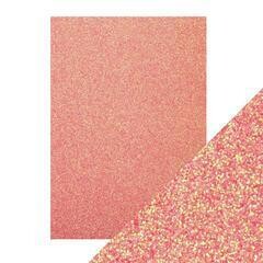 Craft Perfect Glitter Card - CANDY FLOSS 9951e