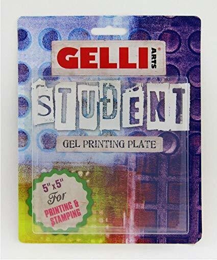 Gelli Art Student Plate - 5&quot; x 5&quot;