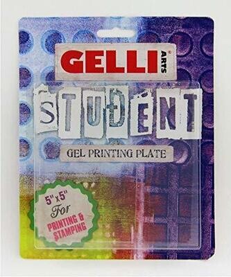 Gelli Art Student Plate - 5" x 5"