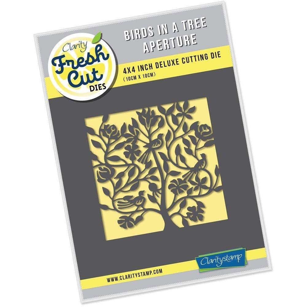 Clarity Fresh Cut Dies - BIRDS IN A TREE 4&quot;x4&quot;
