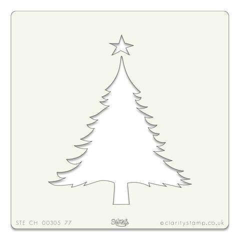 Clarity Stencils 7 X 7 CHRISTMAS TREE  **REDUCED**