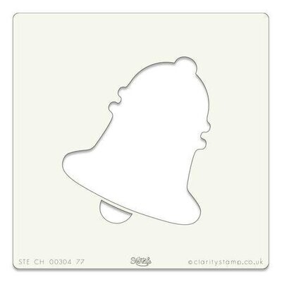 Clarity Stencils 7 X 7 CHRISTMAS BELL  **REDUCED**