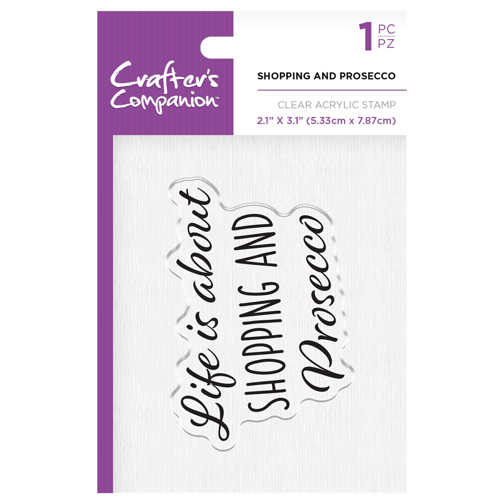 Crafter&#39;s Companion Stamps - SHOPPING &amp; PROSECCO