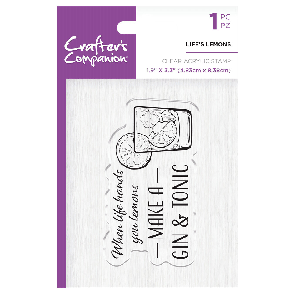 Crafter&#39;s Companion Stamps - LIFE&#39;S LEMONS