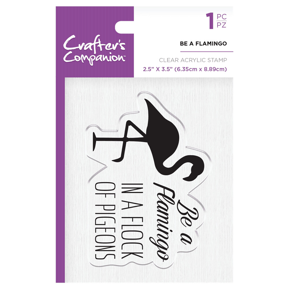 Crafter&#39;s Companion Stamps - BE A FLAMINGO