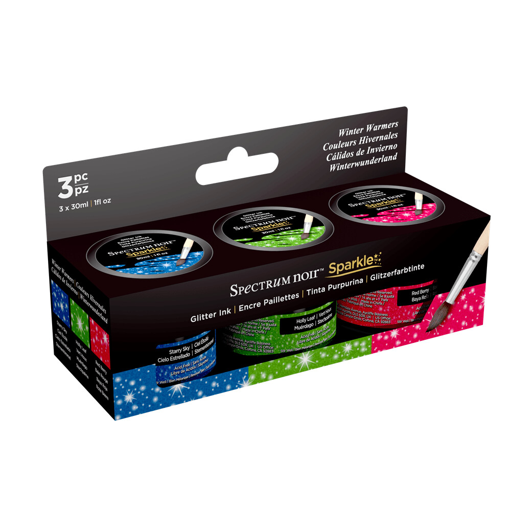 Spectrum Noir Sparkle Inks - WINTER WARMERS