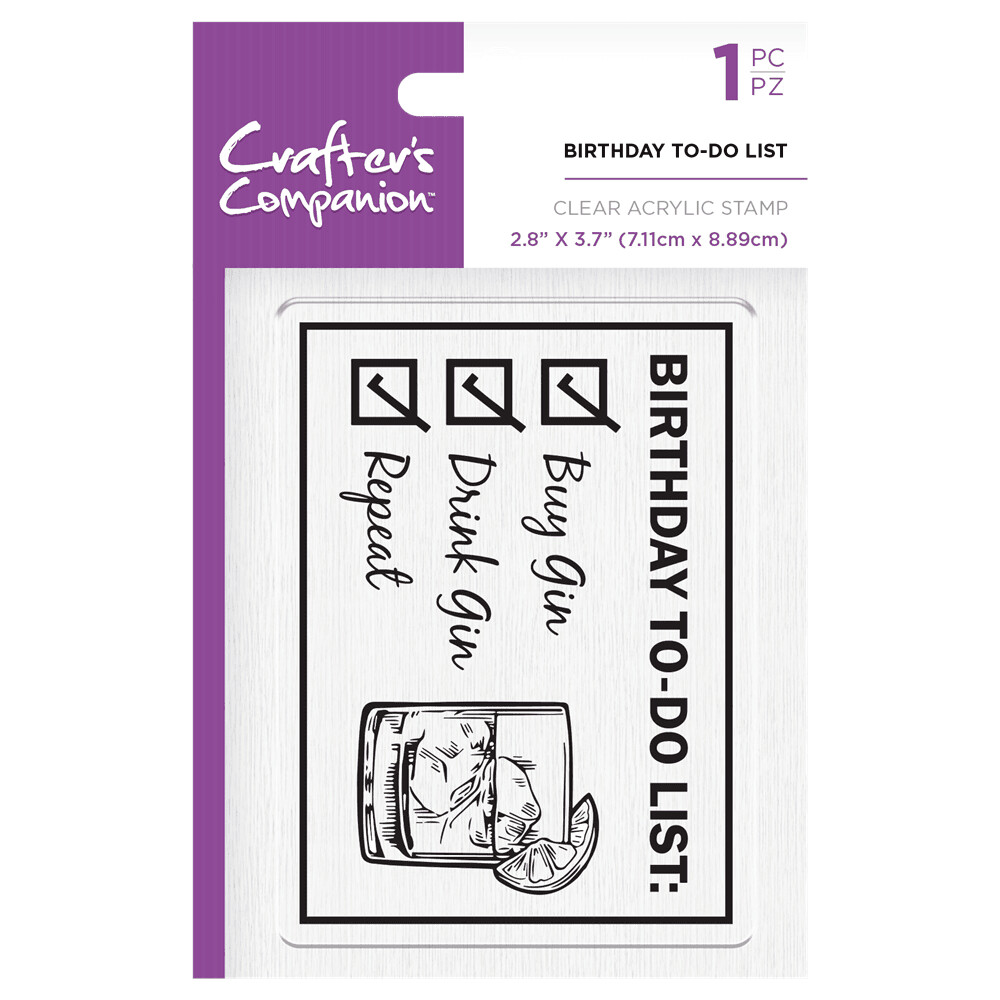 Crafter&#39;s Companion Stamps - BIRTHDAY TO DO