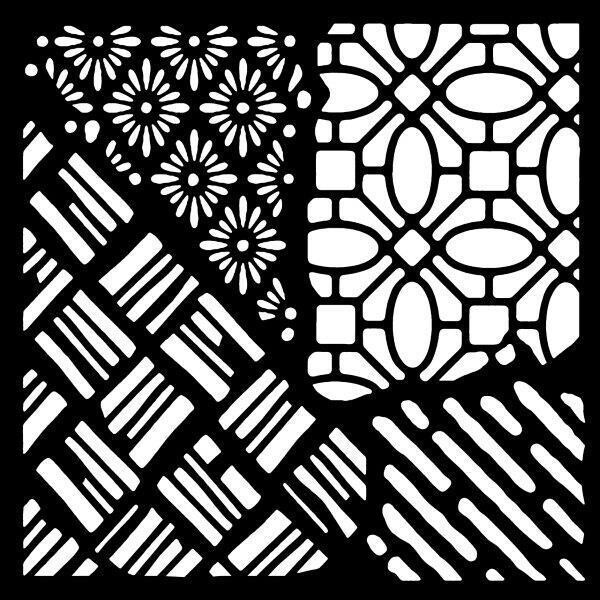 Woodware Stencil 6&quot; X 6&quot; - QUATTRO