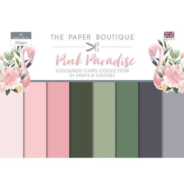 PINK PARADISE by The Paper Boutique - Coloured Card Collection