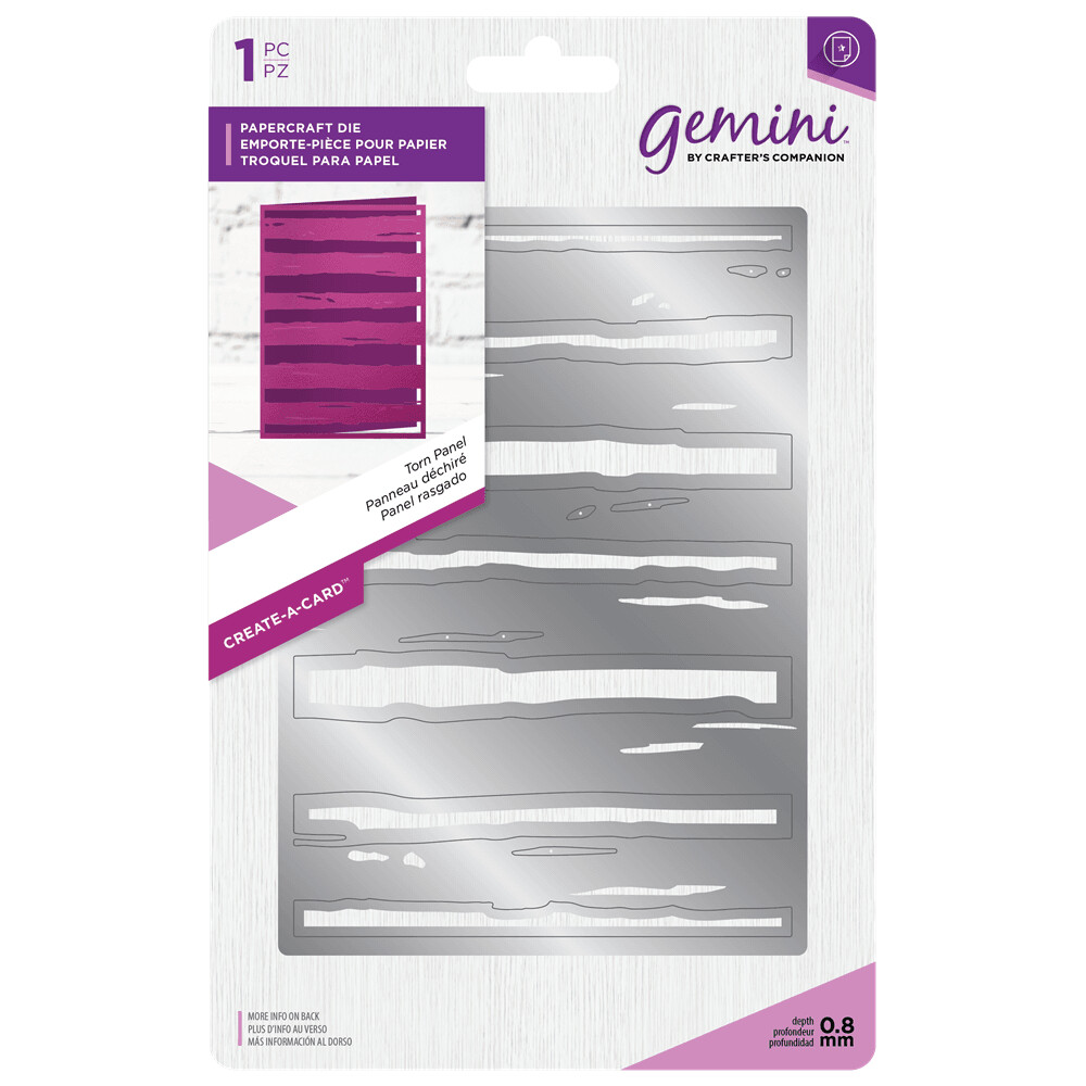 Crafter&#39;s Companion Gemini Range - Create A Card A6 TORN PANEL