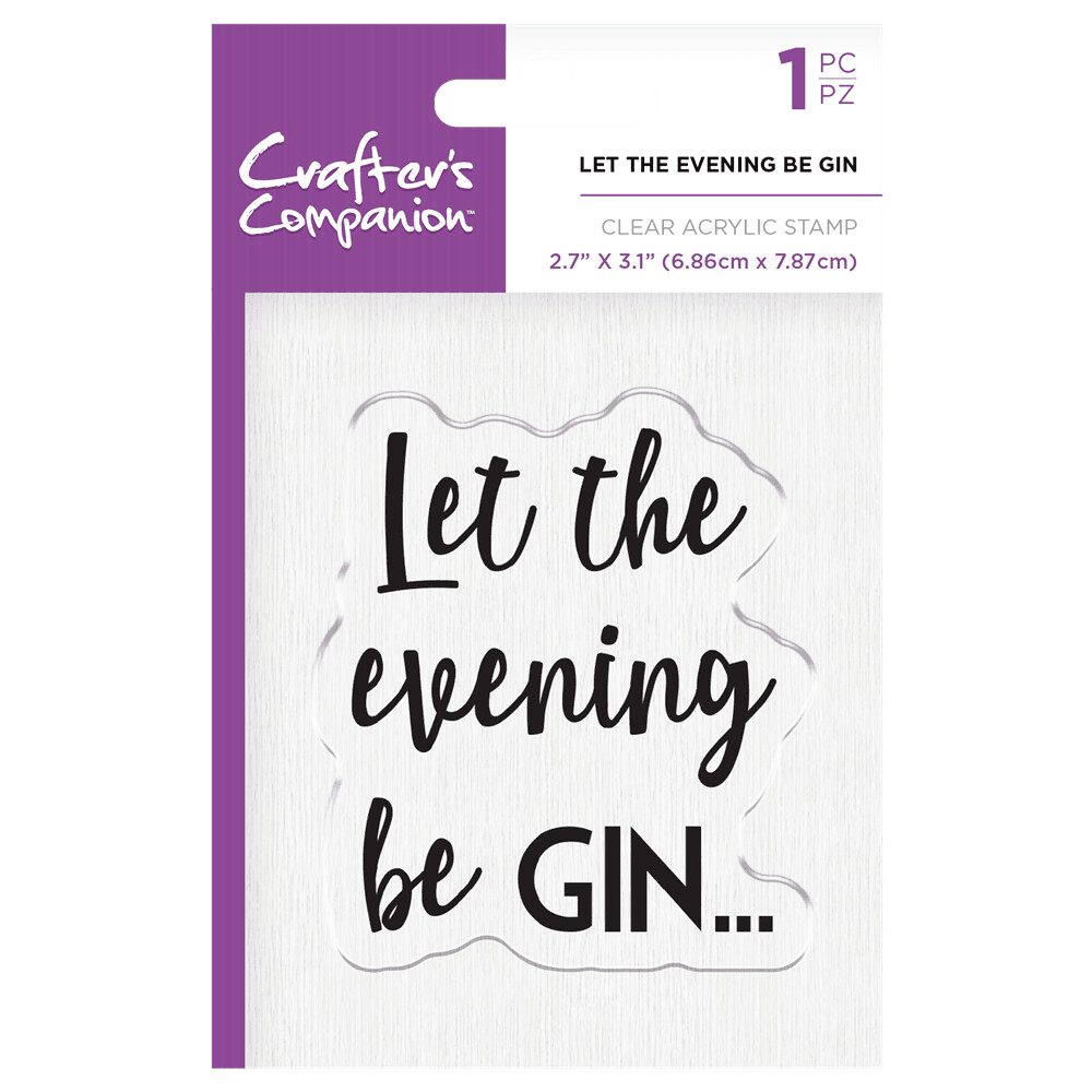 Crafter&#39;s Companion Stamps - LET THE EVENING BE GIN