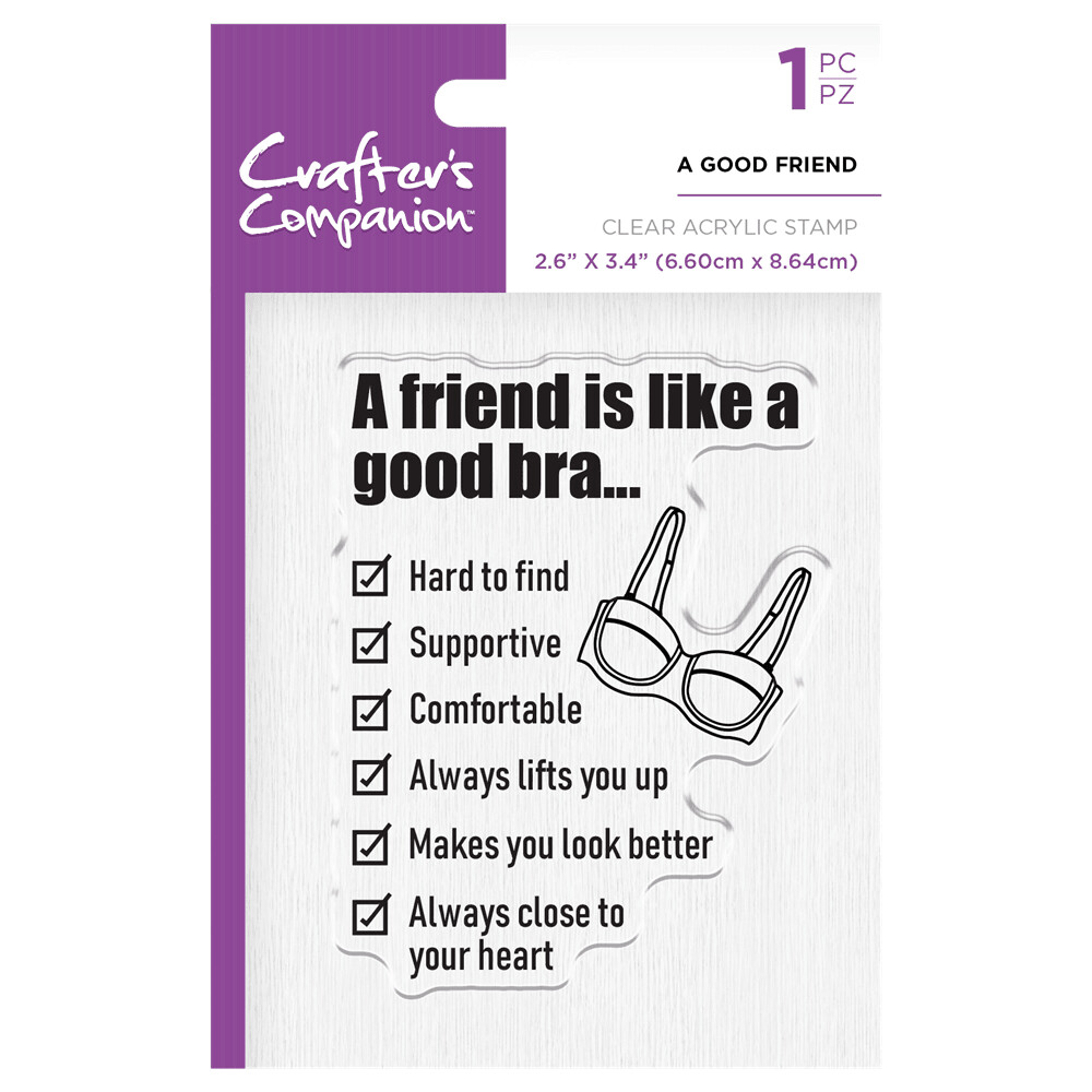 Crafter&#39;s Companion Stamps - A GOOD FRIEND