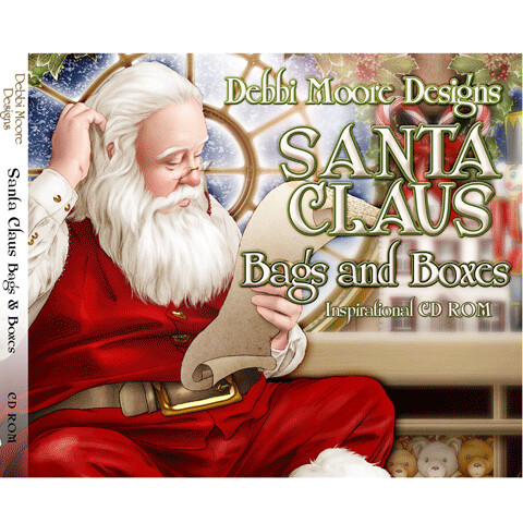 Debbi Moore - Santa Claus Papercrafting CD&#39;s - BAGS &amp; BOXES and GROTTO CARDS  **CLEARANCE MADNESS**