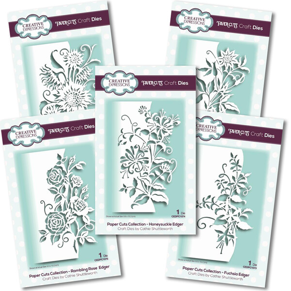 Creative Expressions Paper Cuts Edger Dies - All 5 Sets from April 2019