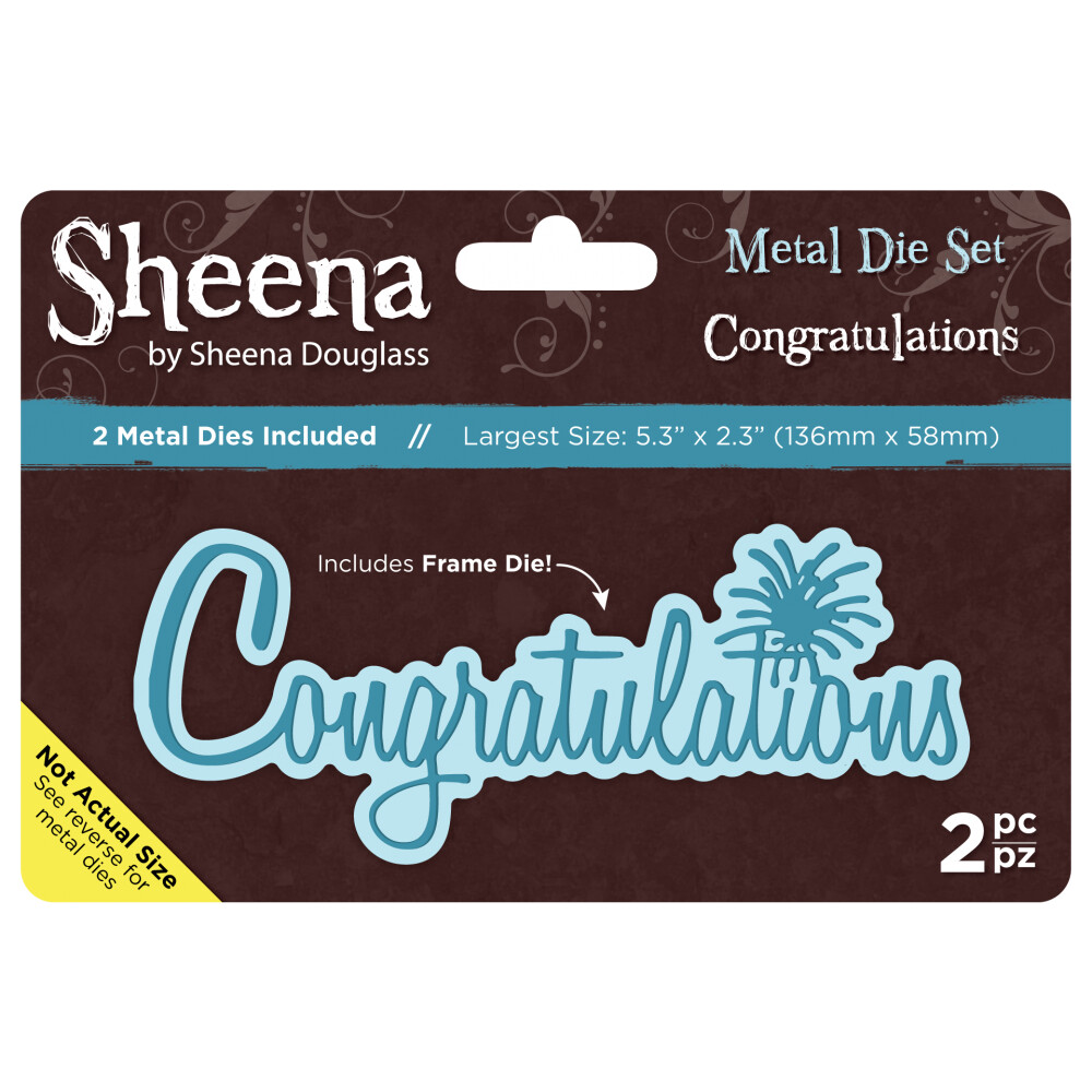 Sheena Douglass Word Dies - CONGRATULATIONS