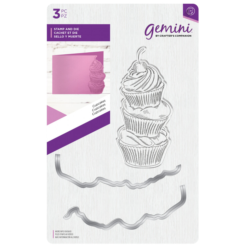 Crafter&#39;s Companion Stamp &amp; Die Set - CUPCAKES
