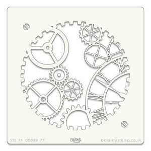 Clarity Stencils 7 X 7 CLOCKWORK